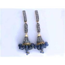 5123 14k Gold and Silver with Diamonds and Sapphires