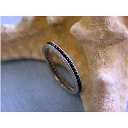 5133 Platinum Eternity Ring with Black Diamonds