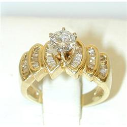 4415 14K Gold Diamond Ring