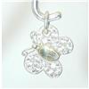 Image 1 : 7184 Silver/ 18K Gold Pendant w/ Cubic Zirconia