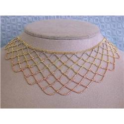 7213 14k Tri-color Gold Necklace