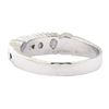 Image 3 : Engraved Straight Line Ring - Platinum