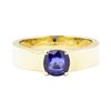 Image 2 : 1.60 ctw Sapphire Mens' Band - 14KT Yellow Gold