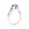 Image 4 : 2.05 ctw Sapphire and Diamond Ring - 14KT White Gold