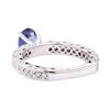 Image 3 : 1.87 ctw Blue Sapphire And Diamond Ring - 14KT White Gold