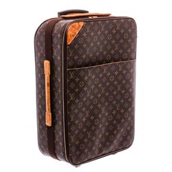 Louis Vuitton Monogram Canvas Leather Pegase 50 Luggage