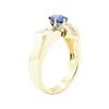 Image 4 : 1.43 ctw Sapphire And Diamond Ring - 14KT Yellow Gold