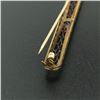 Image 6 : 14k Gold & Platinum Sapphire Open Filigree Fancy Bar Pin Brooch