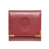 Image 1 : Cartier Burgundy Leather Coin Case Wallet