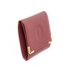Image 3 : Cartier Burgundy Leather Coin Case Wallet