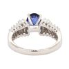 Image 3 : 1.77 ctw Sapphire and Diamond Ring - 18KT White Gold