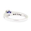 Image 3 : 0.95 ctw Sapphire and Diamond Ring - 18KT White and Yellow Gold