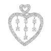 Image 1 : 14k White Gold 0.40CTW Diamond Pendant, (SI3/G-H)