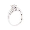 Image 4 : 0.25 ctw Diamond Solitaire Motif Ring - 14KT White Gold