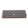 Image 3 : Chanel Black Quilted Lambskin Leather CC Yen Wallet