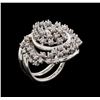 Image 4 : 14KT White Gold 0.62 ctw Diamond Ring