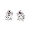 Image 1 : 0.90 ctw Diamond Stud Earrings - 14KT White Gold