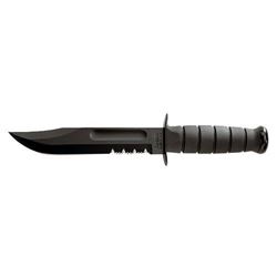 KBAR FIGHTING KNF 7" W/SHTH BLK SER