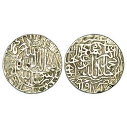 Mughals: Akbar (1556-1605 AD), silver rupee, Hadrat Delhi mint, AH 971