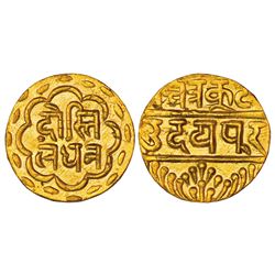 Princely States: Mewar-Udaipur, Swarupshahi series, gold mohur, 10.78g