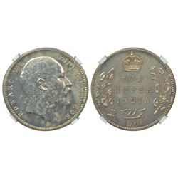 British India: Edward VII, silver rupee, proof restrike, 1908, Bombay mint