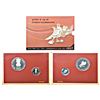 Image 1 : Republic India: 2004, 150 Years of Telecommunications, Proof set of 2 coins, Kolkata mint