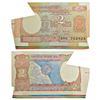 Image 1 : Paper Money: 2 rupees, misprint, ND (1985-1990), aryabhatta series, signed by R.N. Malhotra