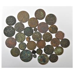 Large Lots: A group of 31 Indo-French & Presidency coins