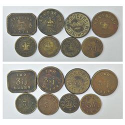 Large Lots: A group of 8 United States of America tokens