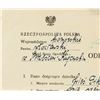 Image 2 : Polish Stamp with Document Dated 1948