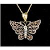 Image 1 : Gold Butterfly Necklace RV $300