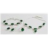 Image 1 : Four-Piece Emerald Jewelry Set