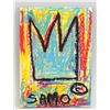 Image 2 : American Mixed Media on Board signed SAMO JMB