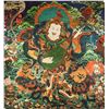 Image 1 : Tibetan Tangka Style of Dhrtarastra Print Fabric