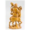 Image 3 : Chinese Wood Carved Deer with Rider