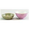 Image 1 : Lot of Two Chinese Oracle Bowl and Pink Bowl