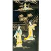 Image 3 : Chinese Republic Black Lacquer Wood Beauty Panel