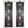 Image 1 : Two Chinese Wood Screen with Jade Insets