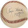 Image 1 : Rogers Hornsby Single Signed Baseball PSA/DNA 