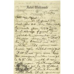 1933 Al Simmons Signed Letter PSA/DNA 