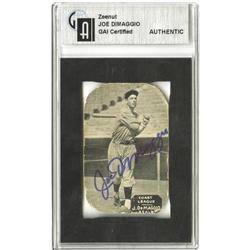 Joe DiMaggio Signed 1934 Zeenut Card PSA/DNA 