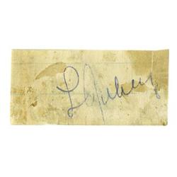 1930's Lou Gehrig Signed Cut Signature PSA/DNA 