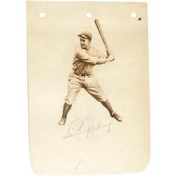 1930's Lou Gehrig Signed Album Page PSA/DNA 