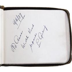 1937 Lou Gehrig Signed Album Page PSA/DNA 