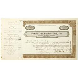 1940's Ed Barrow Signed Stock (4) PSA/DNA 