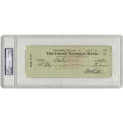 1946 Babe Ruth Double Signed Check PSA/DNA 