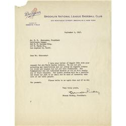 1947 Branch Rickey Signed Letter PSA/DNA 