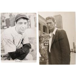 Ted Williams & DiMaggio Signed Photos PSA/DNA 