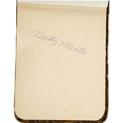 Autograph Book with Two Rookie Mantles PSA/DNA 