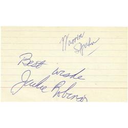 1950's Jackie Robinson Signed Index Card PSA/DNA 